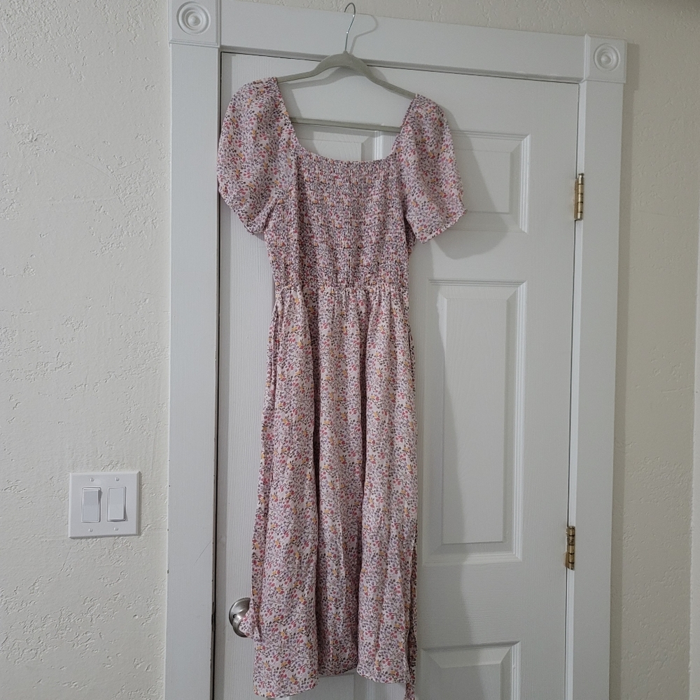 Floral Puff Sleeve Dress